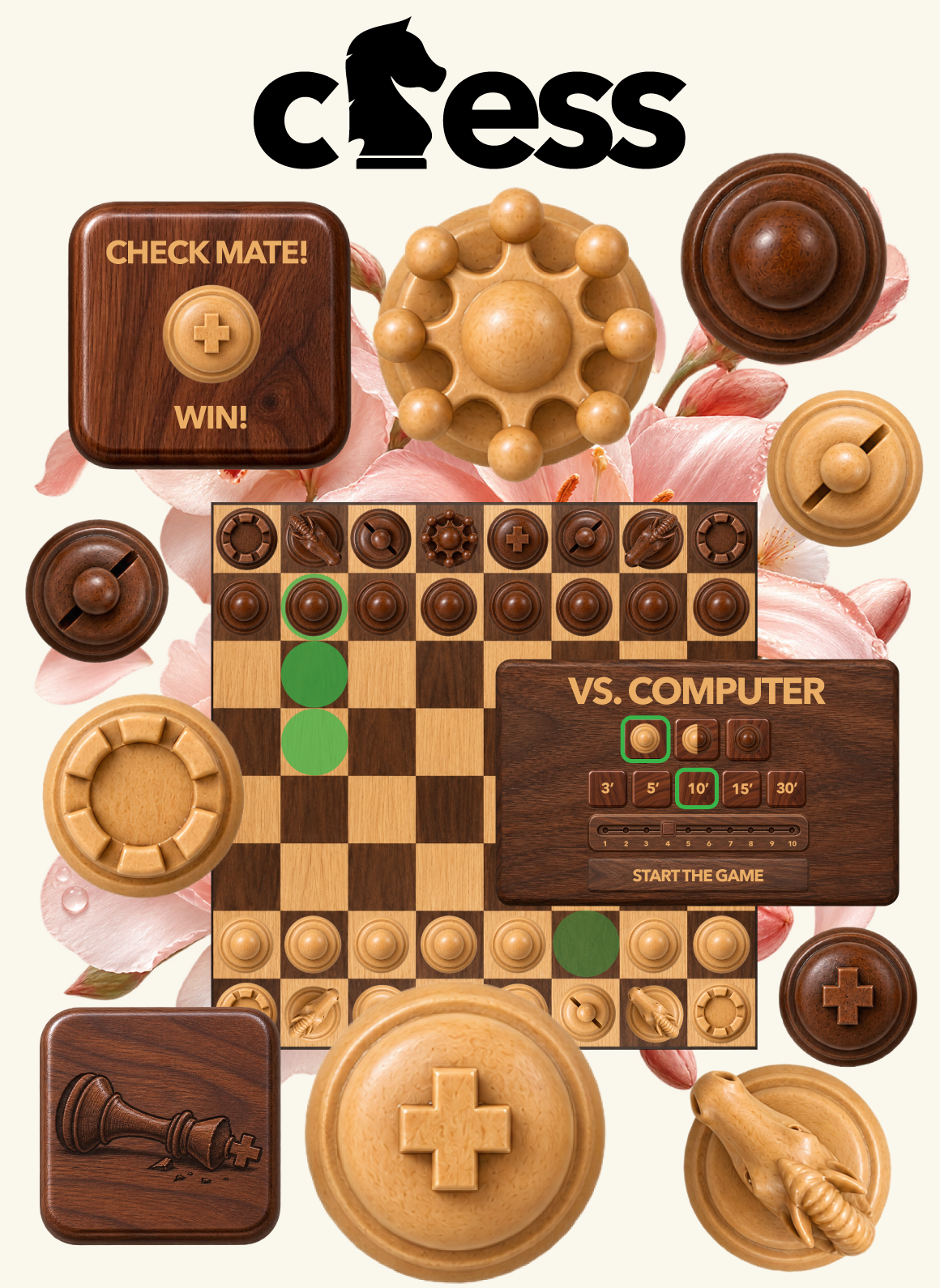 CESS chess game and learning world poster