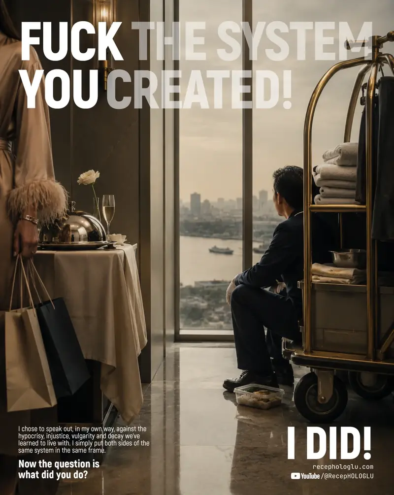 I DID campaign image in a luxury restaurant