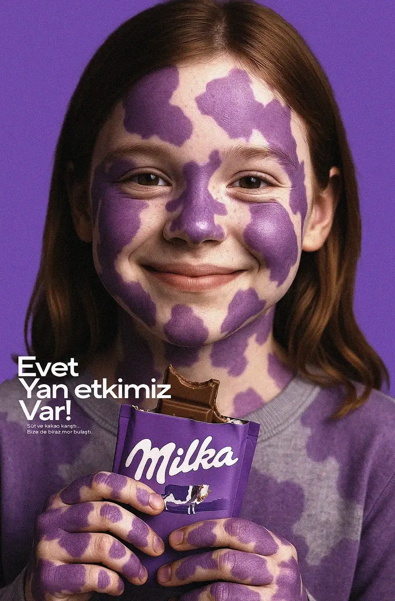 Milka campaign portrait variation